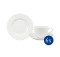 Villeroy & Boch Kaffeeservice Villeroy & Boch Kaffeeservice NOBLESSE/ROYAL weiß Kombiservice