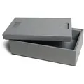 Climapor - Thermobox Transportbox 16,5 L Grau Isolierbox Kühlbox Warmhaltebox Styroporbox