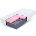 Matratze 180x200 Kaltschaum SELECT MAX DOUBLE Visco HR Schaum H3 H4 24 cm JERSEY