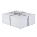 Geschenkbox mit Deckel 42 x 32 x 15.5 cm groß xxl, Geschenkbox mit Schleifen,...