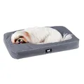 FERPLAST - Tappetino per Cani e Gatti - Cuccia Ortopedica per Cani Piccola - Materassino per Cani - Cuccia per Gatti - Impermeabile e Antigraffio - Polo, 65 x 40 x h 8 CM, GRIGIO