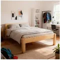 TUGA-Holztech Massivholzbett Pfostenbett Massivholzbett "Daybett" 90 x 210 cm 38 cm Holzbett Bett, Breite 80 90 100 120 140 160 180 200 Länge 190 200 210 220 H=38/48/58 90 cm x 210 cm x 38 cm