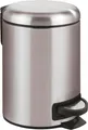 Kosmetikeimer WENKO "Leman", silber (edelstahlfarben, satiniert), B:17cm H:25cm T:22,5cm