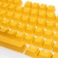 Ducky PBT Double-Shot Keycap Set Yellow - DE Layout