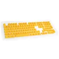Ducky PBT Double-Shot Keycap Set Yellow - DE Layout