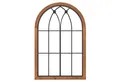 COSTWAY Wandspiegel, mit Fensteroptik, Bogen Spiegel Vintage, 60x90cm