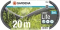Gardena Liano Life Textilschlauch 1/2 Zoll, 20m Set: Hochflexibler Gartenschlauch aus Textilgewebe, mit PVC-Innenschlauch, kein Abknicken, leichtgewichtig, wetterbeständig (18450-20), Updated