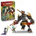 LEGO NINJAGO Coles Action-Mech und Drachen-Zane - Ninja Spielzeug mit Actionfigur, 3 Minifiguren und Schwertern - Ostergeschenke für Jungen ab 7 Jahren & Fans - 71854