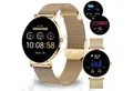 XCOAST SIONA 2 Damen Smartwatch (4,2 cm/1,3 Zoll, iOS Android) classic gold, Fitness Tracker, AMOLED, Blutsauerstoffmesser, 3-tlg., neueste Generation, Wasserdicht, ultra flach, Puls, Blutdruck, brillante Farben