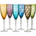 POLSPOTTEN - Cuttings Champagnerglas, Ø 6 cm, mehrfarbig (6er-Set)