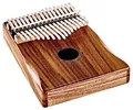 Ortega Guitars Kalimba C-Dur akustisch - Percussion Series - Daumenklavier mit 17 Zungen - Inklusive Zubehör - Akazie, Natur (OKB1)