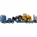 SIKU 1790 MAN LKW mit Tieflader und JCB Radlader
