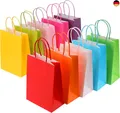 30 Stück Papiertüten Bunt,Geschenktüten,Spielzeug Candy Tüten mit Hen