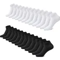 Sports Socks, Unisex, Organic Cotton, 12 Pairs, Ankle, Casual, Running