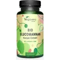 Vegavero Glucomannan  | 90 Kapseln | Konjak Extrakt | mit Chrom + Zink | vegan