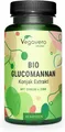 Vegavero Glucomannan Bio | 90 Kapseln | Konjakextrakt | mit Chrom + Zink | vegan