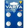 Lithium Coin Knopfzelle CR2025, 3Volt, Batterie 4 Stück