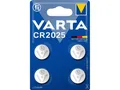 1 x 4er VPE Varta CR 2025 DL2025 3V Lithium Batterie Knopfzelle Haushalt Auto