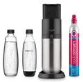 sodastream DEV-DUO-S-1GF Wassersprudler-Duo-Set titan-silber