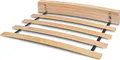 Rollrost 80x200 cm für Bett - Hochwertiger Rolllattenrost 17 gebogene Birkenholzlatten mit Band verbunden.Lattenroste holzlatten Klappbar Bestimmt für Feder- sowie Schaummatratzen. (80x200)
