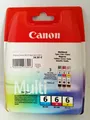 Original Canon BCI-6CMY Tintenpatronen Multipack (4706A029AA)