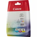 Original Canon BCI-6  4706A022 Tinten  cyan magenta gelb 3 Stück