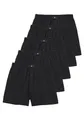 H.I.S Herren Weite Boxershorts in schwarz, 5er Pack