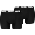 PUMA Boxershorts PUMA MEN EVERYDAY BASIC BOXERS 2P (2er Pack) mit Logobund schwarz L