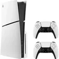 Sony PS5 Konsole SLIM + 2. Controller - Schwarz/Weiß