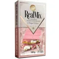 REALMIX Rosa Schokolade direkt aus Dubai VAE | Echter Dubai-Schokoladengenuss mit Himbeeraroma, gefüllt mit Zuckerwatte, Pistazien und Kadayif (100 grammes, Rosa Schokolade)