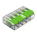 WAGO Green Range Klemme 5-Leiter I bis 4mm² I Verbindungsklemme 5 Leiter mit Hebeln für alle Leiterarten steckbar I 221-423 I 8 Stück