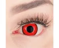 MeralenS Jahreslinsen rote 'Red Lunatic 17 mm' mini Sclera 1 Paar. Halloween & Cosplay