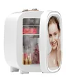 LIGIANT DF01A Mini-Kühlschrank, Hautpflege-Kühlschrank mit 3-stufigem dimmbarem LED-Lichtspiegel, geräuscharmer 4-Liter-Make-up-Kühlschrank, Kühler & Wärmer, tragbares Design für mehrere Anwendungen