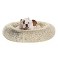 Hundebett flauschig, Katzenbett, Donut Kissen, waschbar, Polsterung in der Mi...