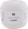 Rico Design Essentials Crochet, 100% Baumwolle, Weiß
