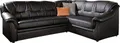 DOMO collection Ecksofa Montana, zeitlose Rückensteppung, bequeme Armlehnen, L-Form, wahlweise mit Bettfunktion