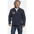 Jan Vanderstorm Funktionsjacke TEEMU knitterarmes Material blau L (54)