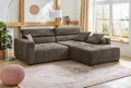 Jockenhöfer Gruppe Ecksofa Severino L-Form, B: 283 cm, mit Kopfteilverstellung & Zierkissen, im Big-Sofa-Style