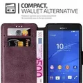 Cadorabo Hülle für Sony Xperia Z3 COMPACT Hülle in Rot Schutzhülle Handyhülle Etui Case Cover