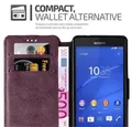 Cadorabo Handyhülle für Sony Xperia Z3 COMPACT Hülle Sony Xperia Z3 COMPACT, Klappbare Handy Schutzhülle - Hülle - mit Standfunktion und Kartenfach