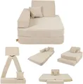 Angelove – Modularer Kinderspielstuhl – 4 Elemente – Beige