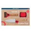 Opinel Le petit Chef - Kinder Kochmesser Set - 3 teilig - Kochmesser - Fingerschutz - Sparschäler - rostfrei