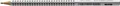 Faber-Castell 117011 Bleistift GRIP 2001, H, Schaftfarbe: silbergrau