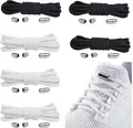 anshuke 6 Paar Elastische Schnürsenkel Metallkapsel Gummi Schuhbänder Sneaker
