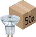50er-Sparset OSRAM LED BASE PAR16 GU10 LED Strahler 4.3W wie 50W 36° 2700K warmw