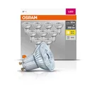Osram Base PAR16 LED-Reflektorlampe mit GU10-Sockel 4.3 W Warmweiß 10 Stück