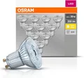 Osram Base PAR16 LED-Reflektorlampe mit GU10-Sockel 4.3 W Warmweiß 10 Stück