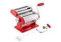 bremermann Nudelmaschine Nudelmaschine Edelstahl/Metall rot Pastamaschine, Spaghetti, Lasagne