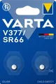 VARTA SILVER Coin V377/SR66 Blister 2 Uhrenbatterien, SILVER Coin