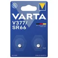 Varta 377 SR66 V377 Batterie 2 Stück Uhrenbatterie Knopfzelle SR626 2er Blister